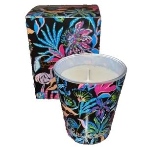 NIB Lilly Pulitzer Onyx Paradise Glow Citrus Scent Soy Glass Jar 8 Oz. Candle